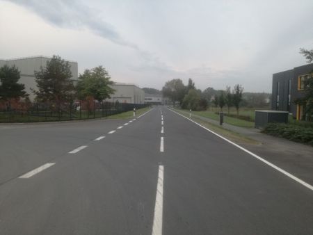 K 46 im Gewerbegebiet wieder frei befahrbar